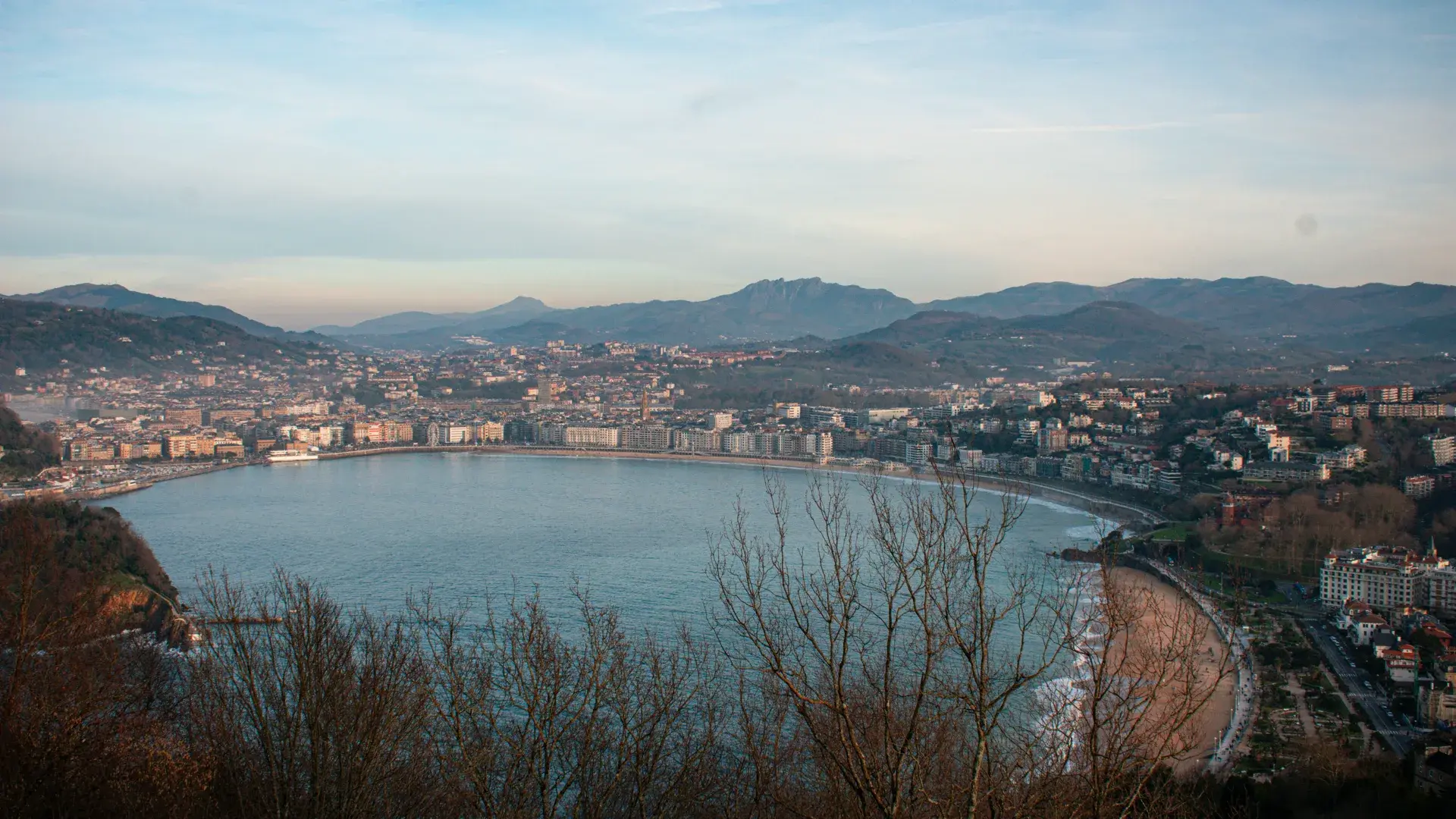 La Concha Bay seen from Monte Igueldo
