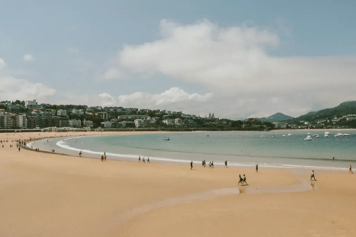 La Concha beach on a calm day