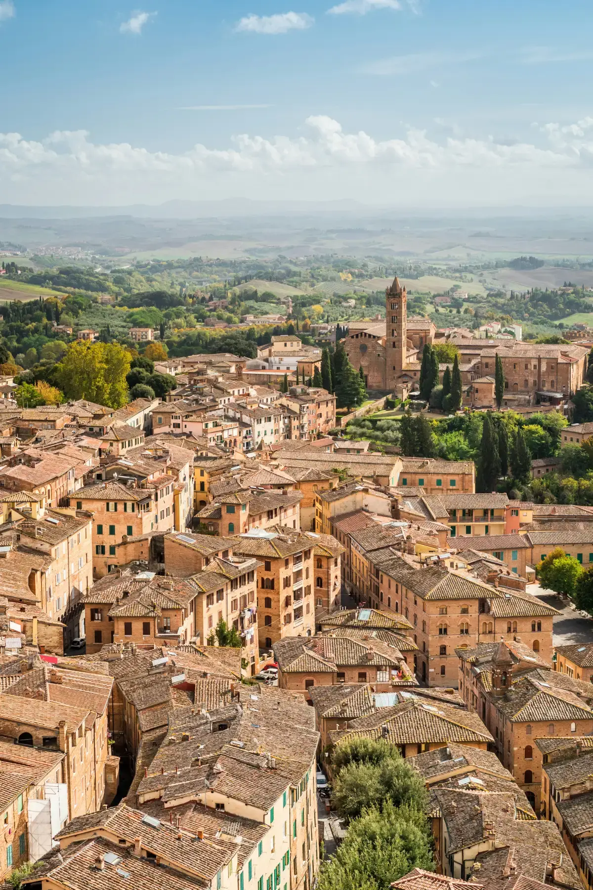 A hill town in the Sienese country